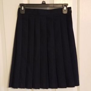 Dark Navy School Uniform Skirt Pleated